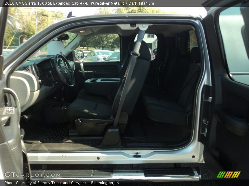 Pure Silver Metallic / Dark Titanium 2010 GMC Sierra 1500 SL Extended Cab 4x4