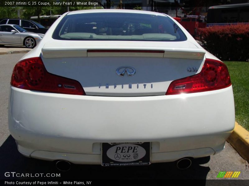 Ivory Pearl / Wheat Beige 2007 Infiniti G 35 Coupe