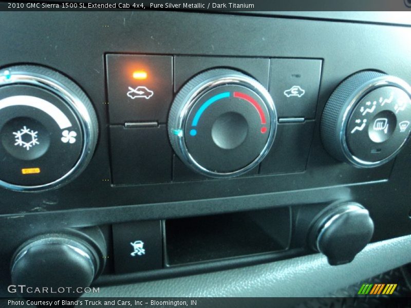 Pure Silver Metallic / Dark Titanium 2010 GMC Sierra 1500 SL Extended Cab 4x4