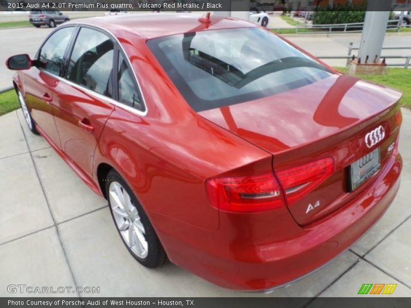 Volcano Red Metallic / Black 2015 Audi A4 2.0T Premium Plus quattro