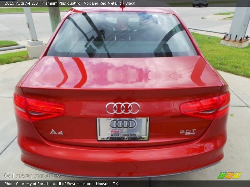 Volcano Red Metallic / Black 2015 Audi A4 2.0T Premium Plus quattro