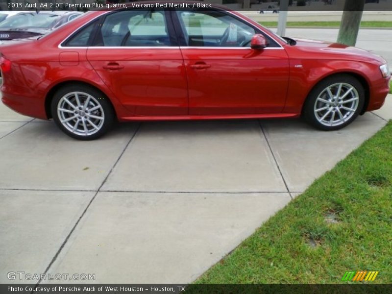 Volcano Red Metallic / Black 2015 Audi A4 2.0T Premium Plus quattro