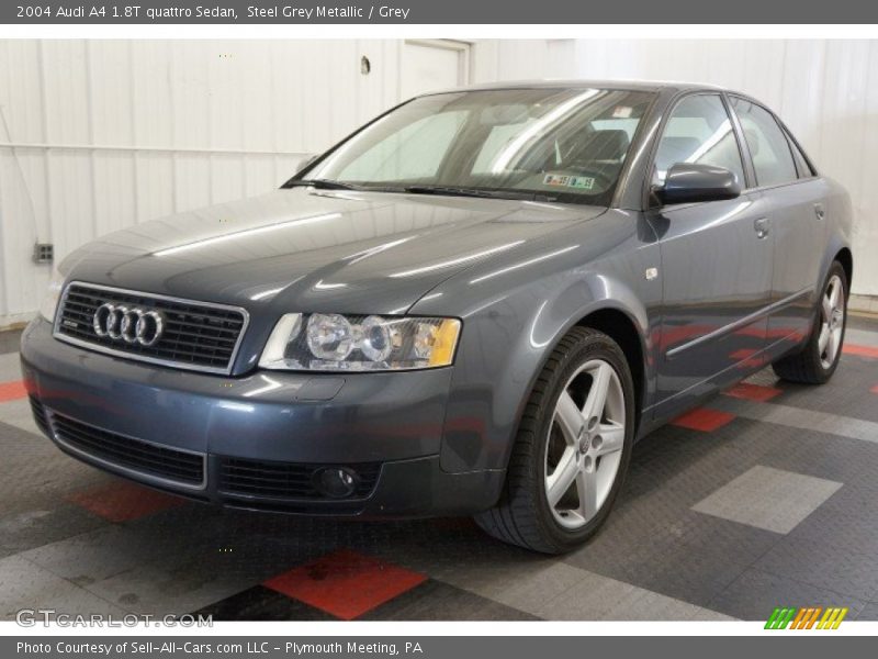Steel Grey Metallic / Grey 2004 Audi A4 1.8T quattro Sedan