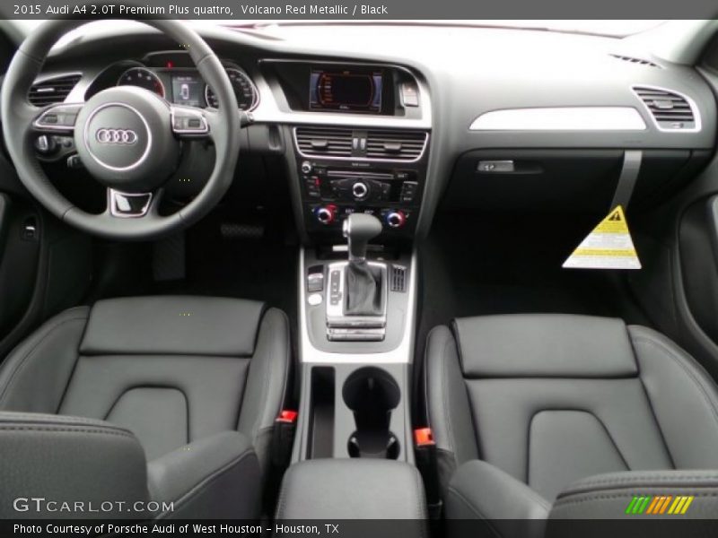 Volcano Red Metallic / Black 2015 Audi A4 2.0T Premium Plus quattro