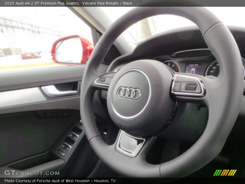 Volcano Red Metallic / Black 2015 Audi A4 2.0T Premium Plus quattro