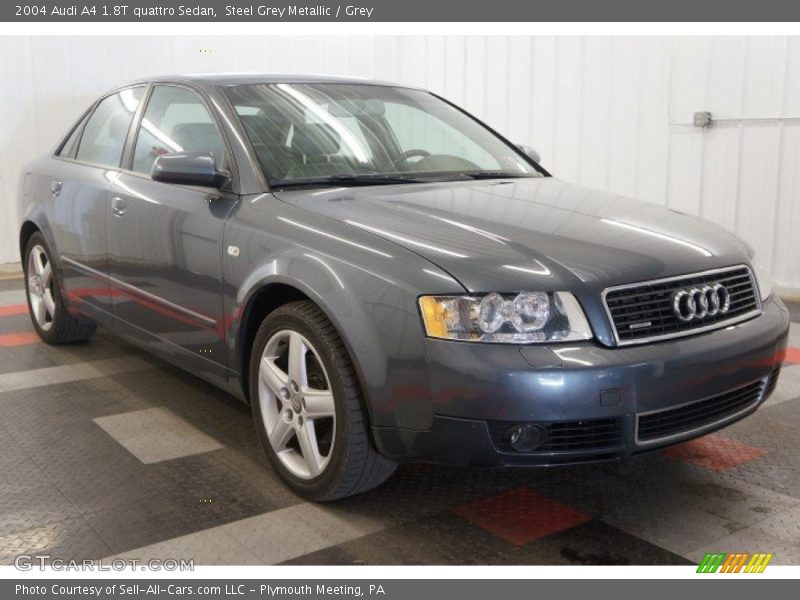 Steel Grey Metallic / Grey 2004 Audi A4 1.8T quattro Sedan