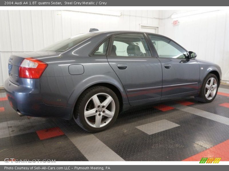 Steel Grey Metallic / Grey 2004 Audi A4 1.8T quattro Sedan