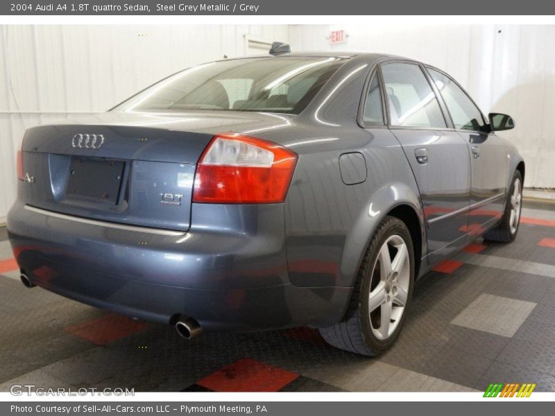 Steel Grey Metallic / Grey 2004 Audi A4 1.8T quattro Sedan