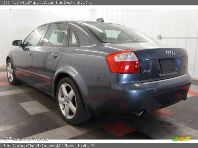 Steel Grey Metallic / Grey 2004 Audi A4 1.8T quattro Sedan