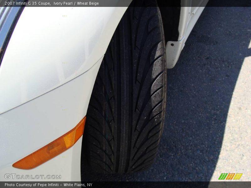 Ivory Pearl / Wheat Beige 2007 Infiniti G 35 Coupe