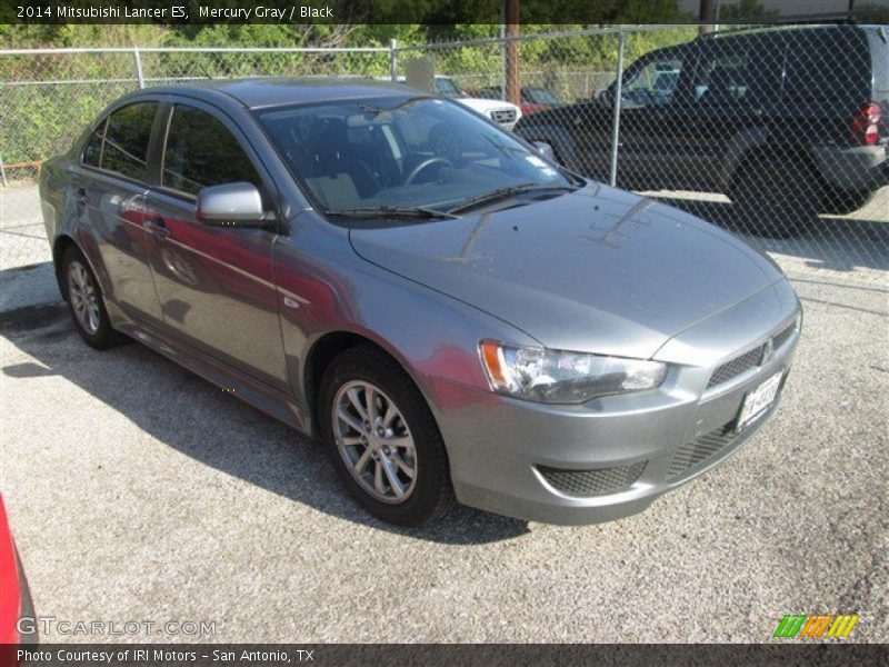 Mercury Gray / Black 2014 Mitsubishi Lancer ES
