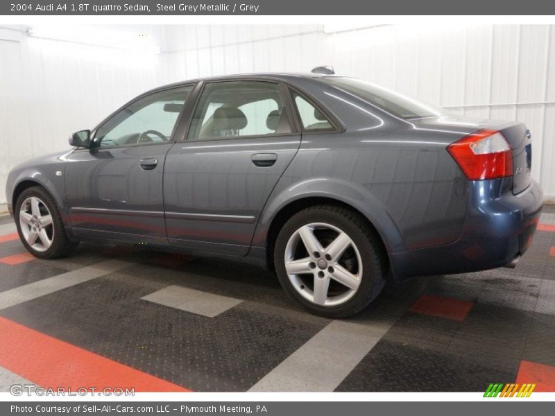 Steel Grey Metallic / Grey 2004 Audi A4 1.8T quattro Sedan
