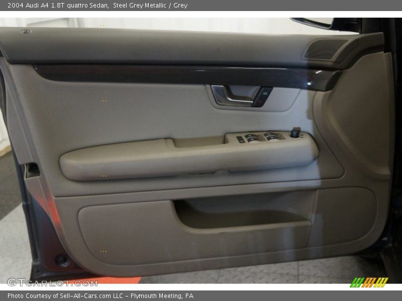 Steel Grey Metallic / Grey 2004 Audi A4 1.8T quattro Sedan
