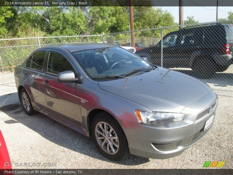 Mercury Gray / Black 2014 Mitsubishi Lancer ES