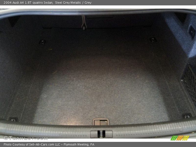 Steel Grey Metallic / Grey 2004 Audi A4 1.8T quattro Sedan