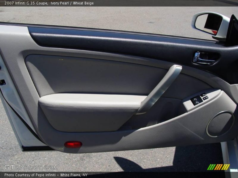 Ivory Pearl / Wheat Beige 2007 Infiniti G 35 Coupe