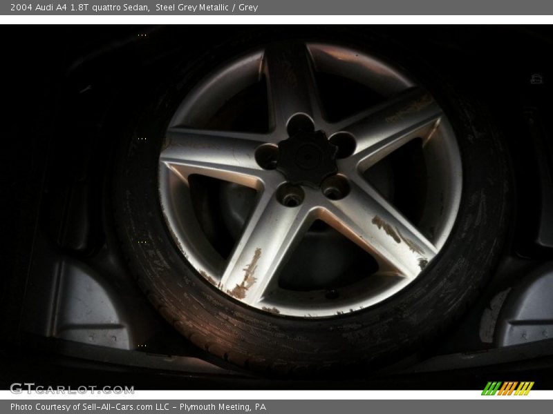 Steel Grey Metallic / Grey 2004 Audi A4 1.8T quattro Sedan