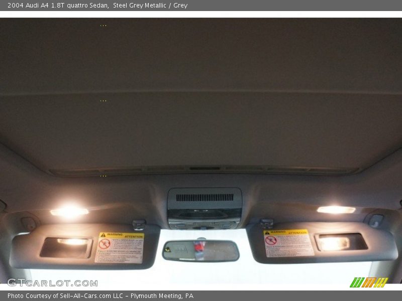 Steel Grey Metallic / Grey 2004 Audi A4 1.8T quattro Sedan