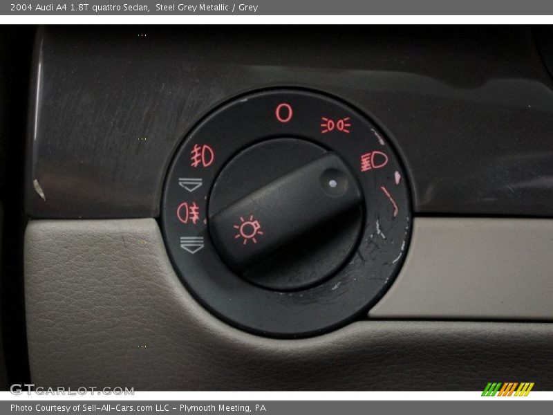 Steel Grey Metallic / Grey 2004 Audi A4 1.8T quattro Sedan
