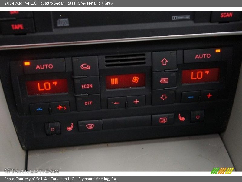 Steel Grey Metallic / Grey 2004 Audi A4 1.8T quattro Sedan