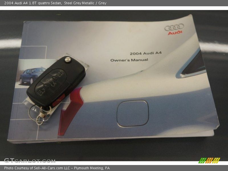 Steel Grey Metallic / Grey 2004 Audi A4 1.8T quattro Sedan