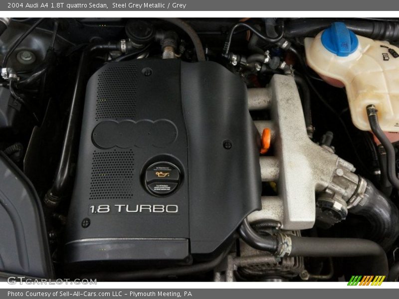 Steel Grey Metallic / Grey 2004 Audi A4 1.8T quattro Sedan
