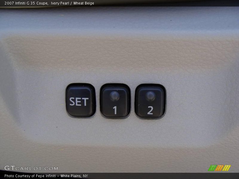 Ivory Pearl / Wheat Beige 2007 Infiniti G 35 Coupe