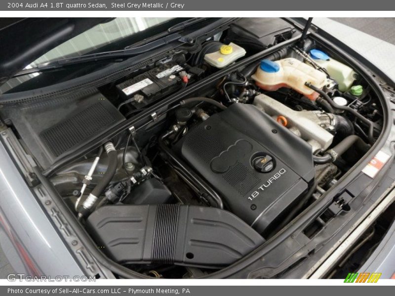 Steel Grey Metallic / Grey 2004 Audi A4 1.8T quattro Sedan
