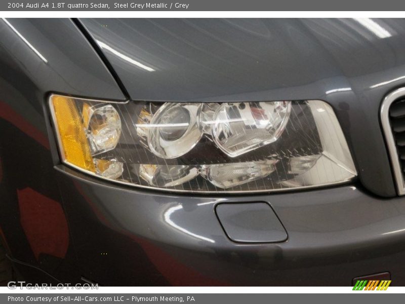 Steel Grey Metallic / Grey 2004 Audi A4 1.8T quattro Sedan