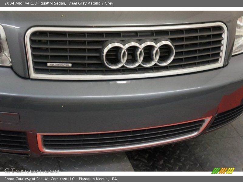 Steel Grey Metallic / Grey 2004 Audi A4 1.8T quattro Sedan