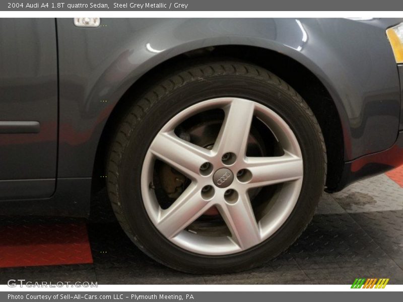 Steel Grey Metallic / Grey 2004 Audi A4 1.8T quattro Sedan