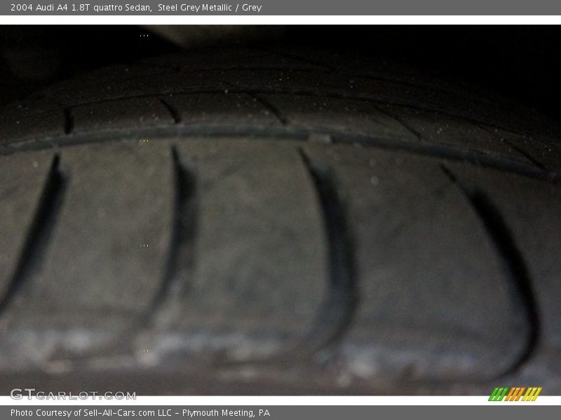 Steel Grey Metallic / Grey 2004 Audi A4 1.8T quattro Sedan