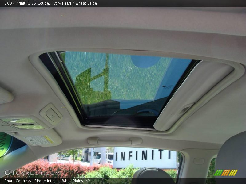 Ivory Pearl / Wheat Beige 2007 Infiniti G 35 Coupe