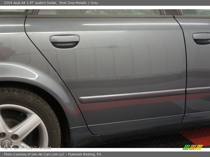Steel Grey Metallic / Grey 2004 Audi A4 1.8T quattro Sedan