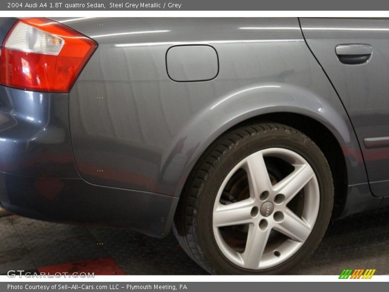 Steel Grey Metallic / Grey 2004 Audi A4 1.8T quattro Sedan