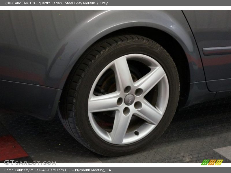 Steel Grey Metallic / Grey 2004 Audi A4 1.8T quattro Sedan