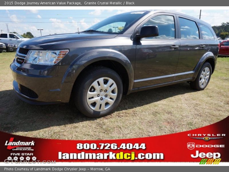 Granite Crystal Metallic / Black 2015 Dodge Journey American Value Package