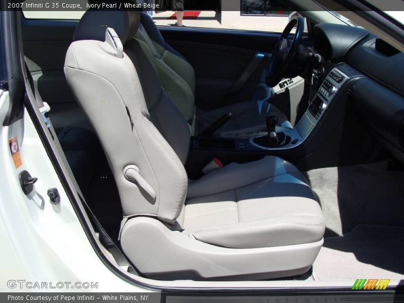 Ivory Pearl / Wheat Beige 2007 Infiniti G 35 Coupe