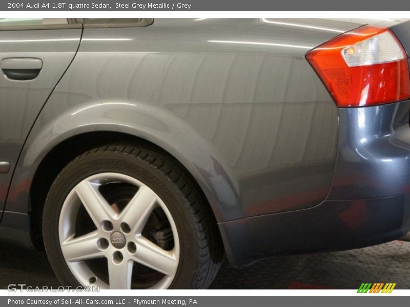 Steel Grey Metallic / Grey 2004 Audi A4 1.8T quattro Sedan