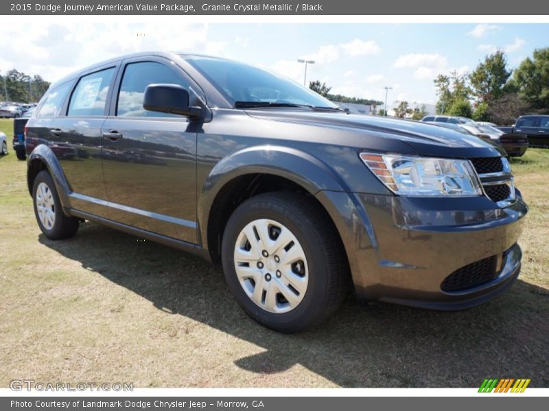 Granite Crystal Metallic / Black 2015 Dodge Journey American Value Package