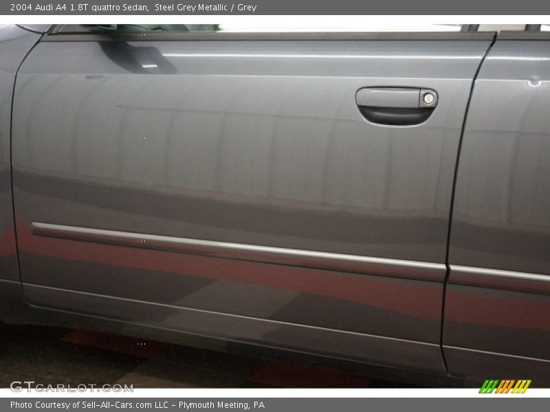 Steel Grey Metallic / Grey 2004 Audi A4 1.8T quattro Sedan