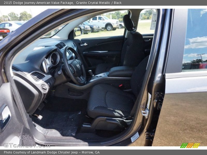 Granite Crystal Metallic / Black 2015 Dodge Journey American Value Package