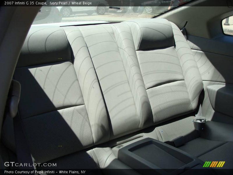 Ivory Pearl / Wheat Beige 2007 Infiniti G 35 Coupe