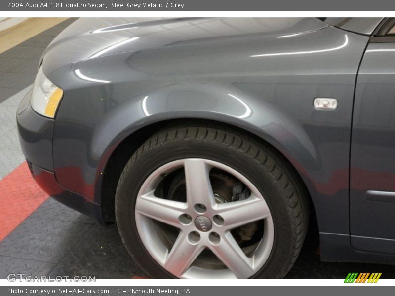 Steel Grey Metallic / Grey 2004 Audi A4 1.8T quattro Sedan