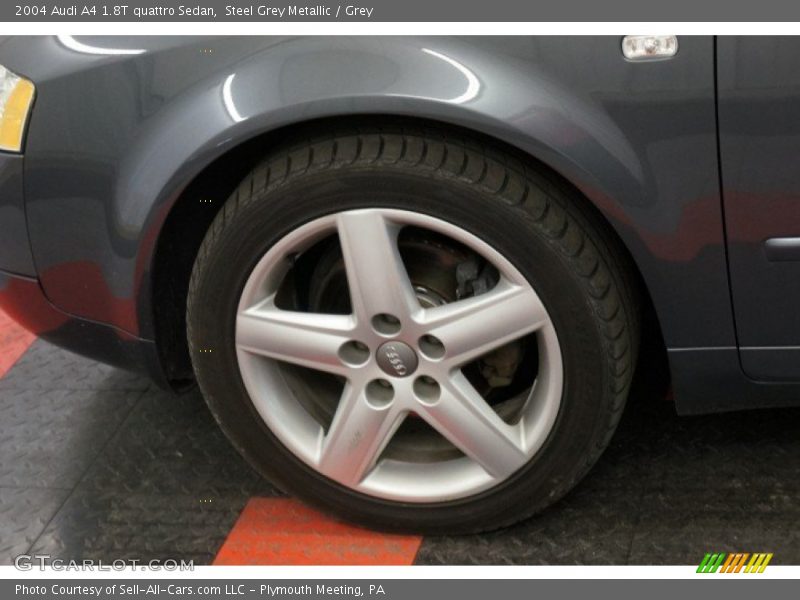 Steel Grey Metallic / Grey 2004 Audi A4 1.8T quattro Sedan