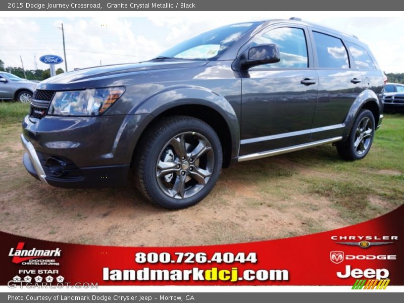 Granite Crystal Metallic / Black 2015 Dodge Journey Crossroad