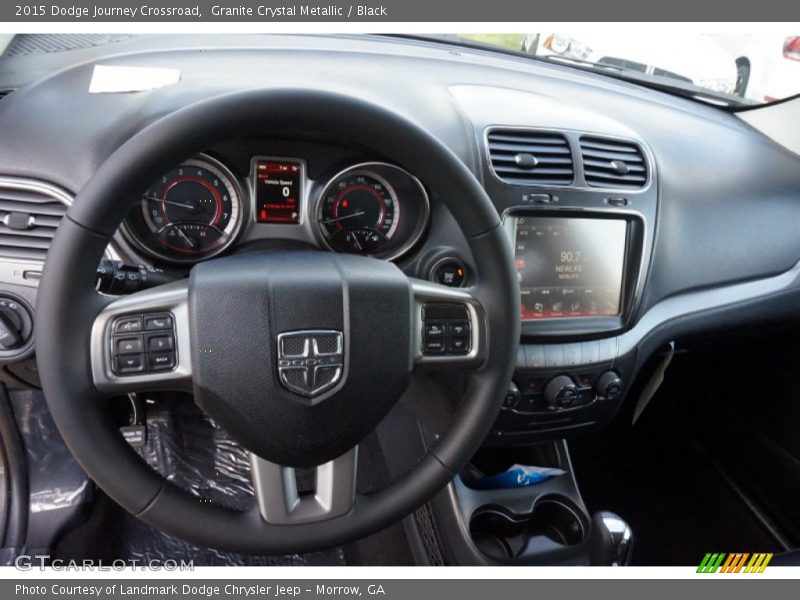 Granite Crystal Metallic / Black 2015 Dodge Journey Crossroad