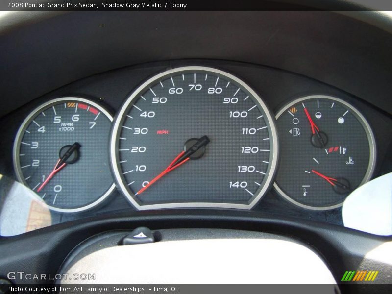 Shadow Gray Metallic / Ebony 2008 Pontiac Grand Prix Sedan