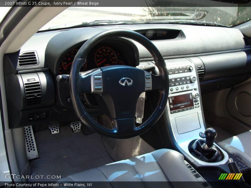 Ivory Pearl / Wheat Beige 2007 Infiniti G 35 Coupe