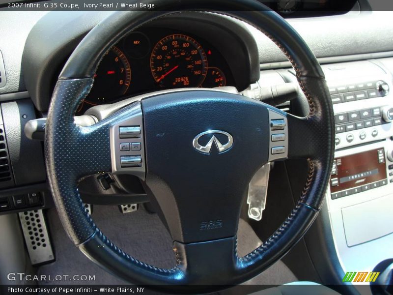 Ivory Pearl / Wheat Beige 2007 Infiniti G 35 Coupe